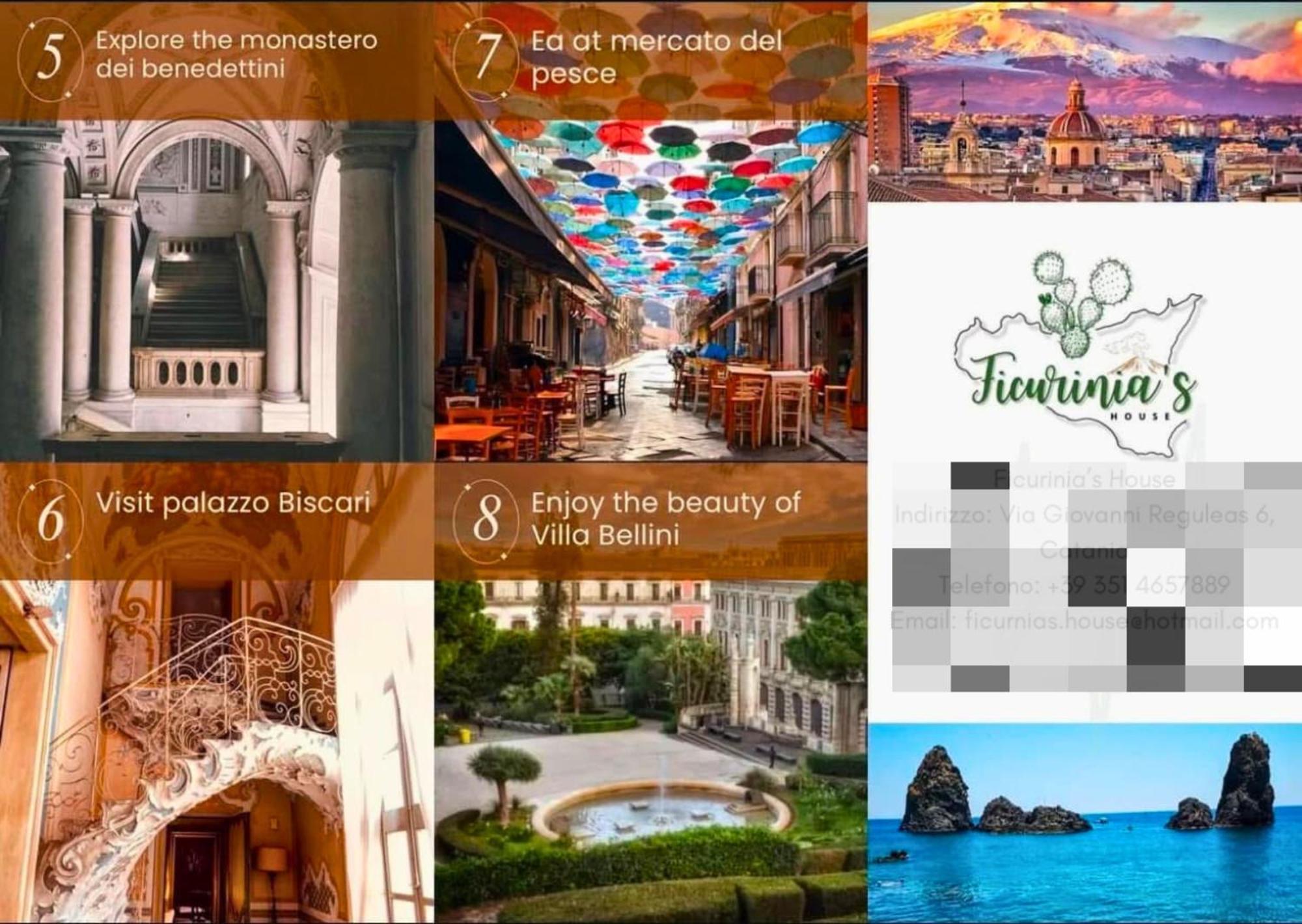 Ficurinias House-catania Location-secure Parking Holiday home